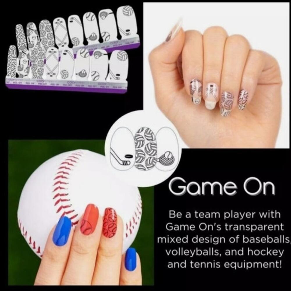 Color Street Game On Sports Overlay Long Lasting Nail Polish Strip Retired